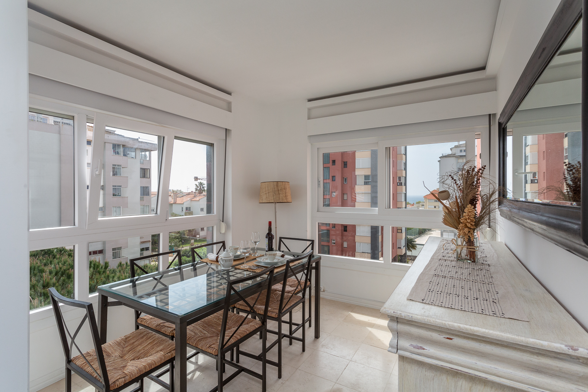 Sala jantar vista mar